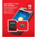 16 GB SanDisk microSDHC Memory Card