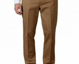 brown slim fit trousers