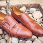 Brown Double Monk Strap Shoes
