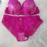 Pink Lace Pant and Bra 34b