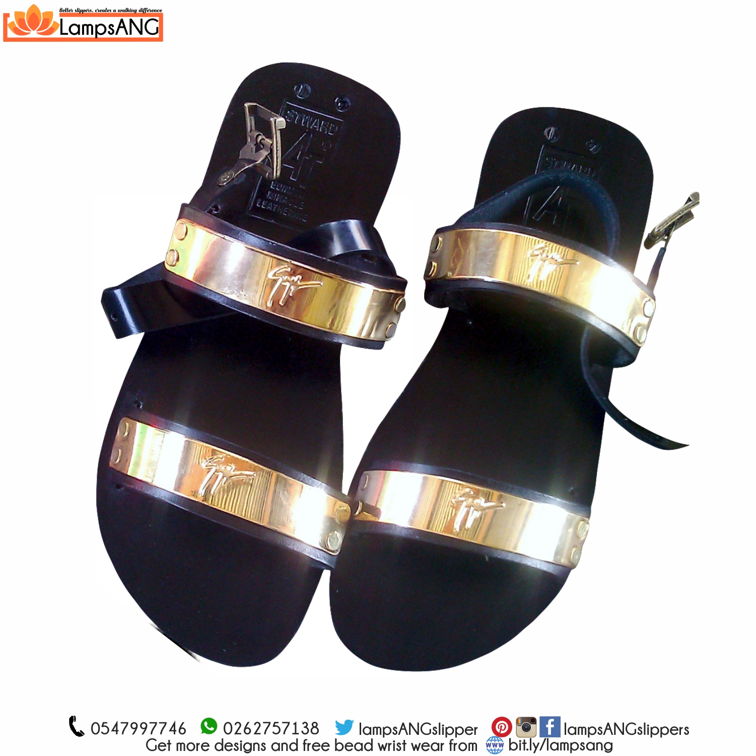 mens gold sandals