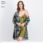 Green Floral Nighty