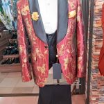 Red And Gold Three Piece Suit