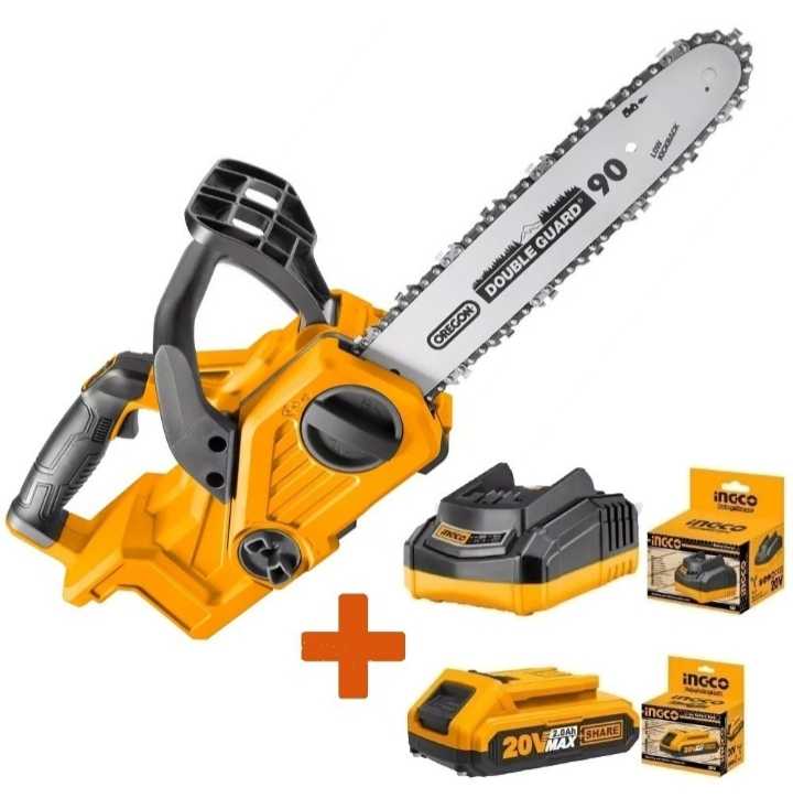 Cordless Chain Saw With 2 Batter 4Ah 1 Charger