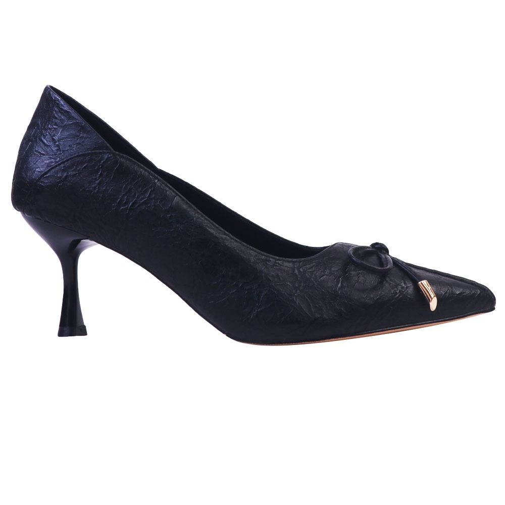 Black Pointed Toe Low Heel Shoes | Reapp.com.gh