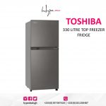 Toshiba 330 Litre Refrigerator (Top Mount Freezer)