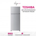 Toshiba Refrigerator-Top Mount Freezer 409 Litre (GR-A565UBZ-G)