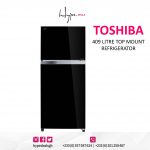 Toshiba Top Mount Freezer Refrigerator 409 Litre (Black)