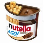 Nutella Hazelnut Spread with Cocoa and Breadsticks .