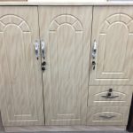 Wooden kitchen cabinet with 4 drawers