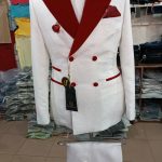Red and White Mens Suit