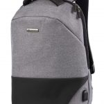 Jodebes JD2092 Backpack With USB Charging Port-Light Gray