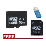 Toshiba microSDHC Memory Card- 16GB +SD Adapter+ Free Card Reader