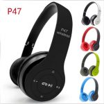 P47 Folding Wireless Bluetooth Headphone- Multicolor
