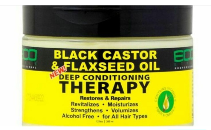 Eco Black Castor Oil, Flaxseed Oil Deep Conditioner