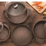 Falez 9 Piece Grand Touch Cookset (brown)