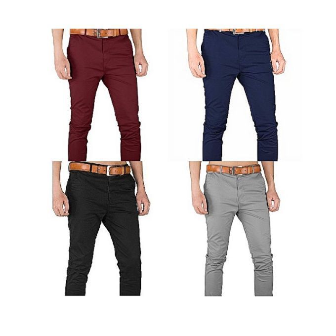 Khaki Trousers (4 Pieces) | Reapp.com.gh