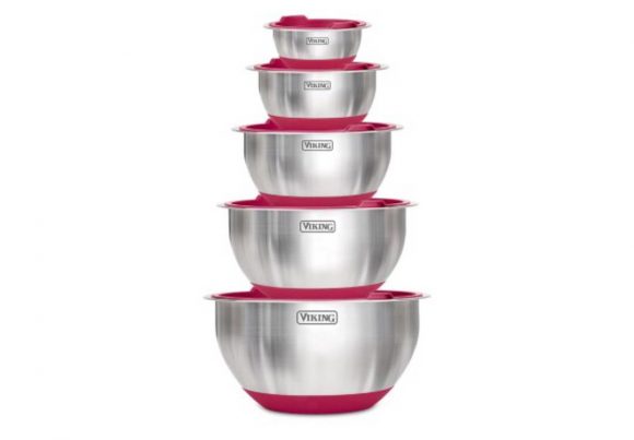 Rottay Stainless Steel Mixing Bowls, 7 Pcs Mixing Bowl Set with Colorful Airtight Lids