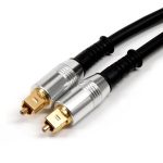 3M OPTICAL CABLE WITH METAL CONNECTORS FOR DIGITAL AUDIO