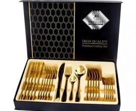 gold cutlery set in ghana