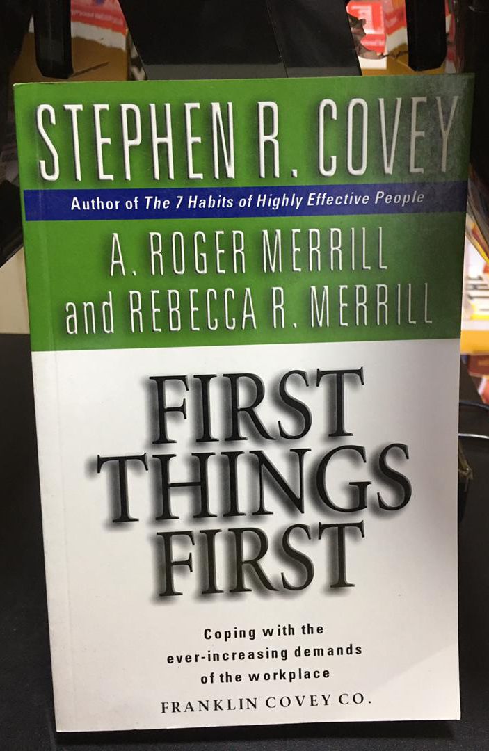 First Thing First Book