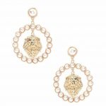 Pearly Leo Earrings - Gold/combo
