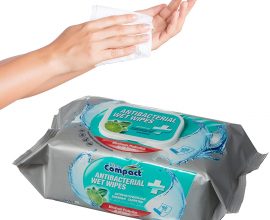 ultra compact antibacterial wet wipes
