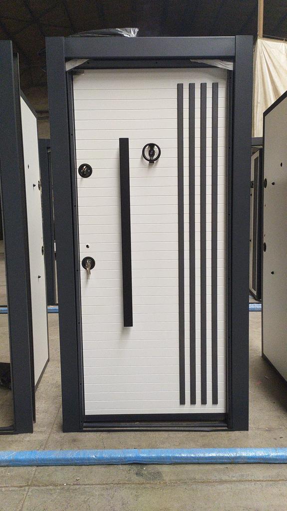 White And Black Turkish Security Door