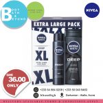 Nivea Men Deep XL Extra Large Duo Pack (Shower Gel & Deodorant)