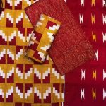Kente ( Red,yellow and white)