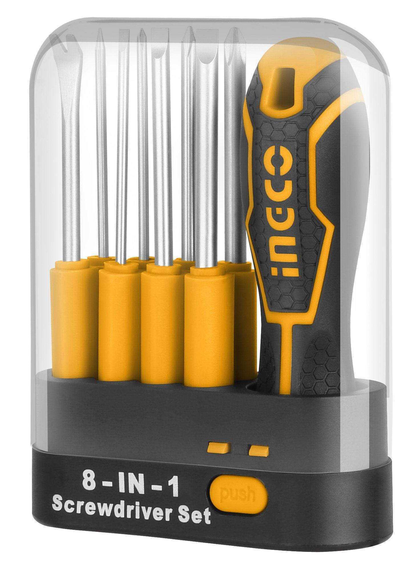 Ingco 8 in 1 Screw driver set