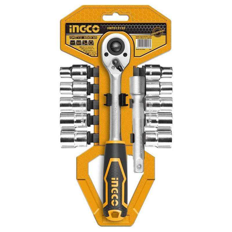 Ingco Socket Set 12pcs 1/2"
