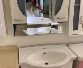 wash basin cabinet with mirror