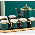 Emerald Green Executive Tea Set