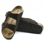 Arizona Soft Footbed Suede Leather Mocha Slippers