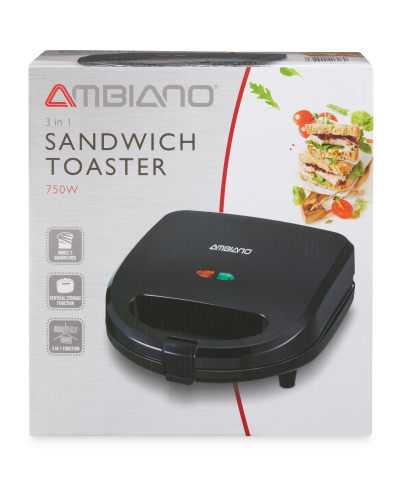 Ambiano 3 in 1 Sandwich Toaster