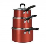 Tramontina Stackable Sauce Pan Set Aluminum 6 Pc (Red)