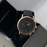 Black and Gold Emporio Armani Watch