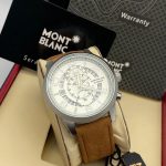Brown and Silver Mont Blanc Watch