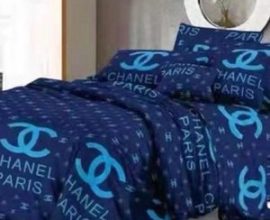 blue chanel bed sheets