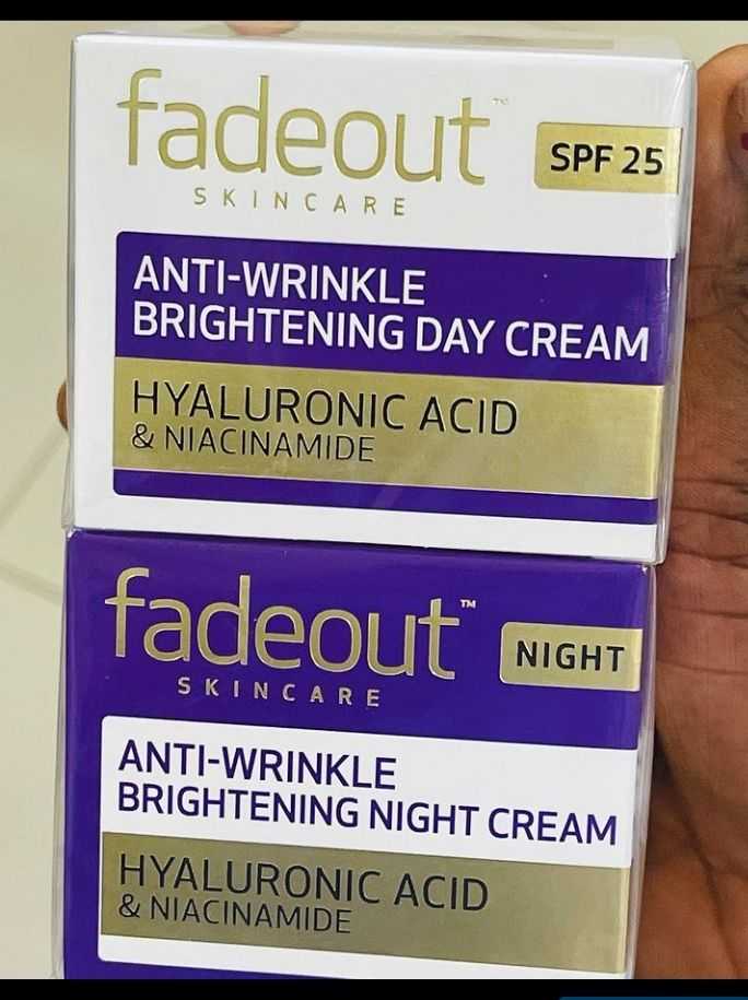 Fadeout Antiwrinkle And Brightening Day And Night Face Cream