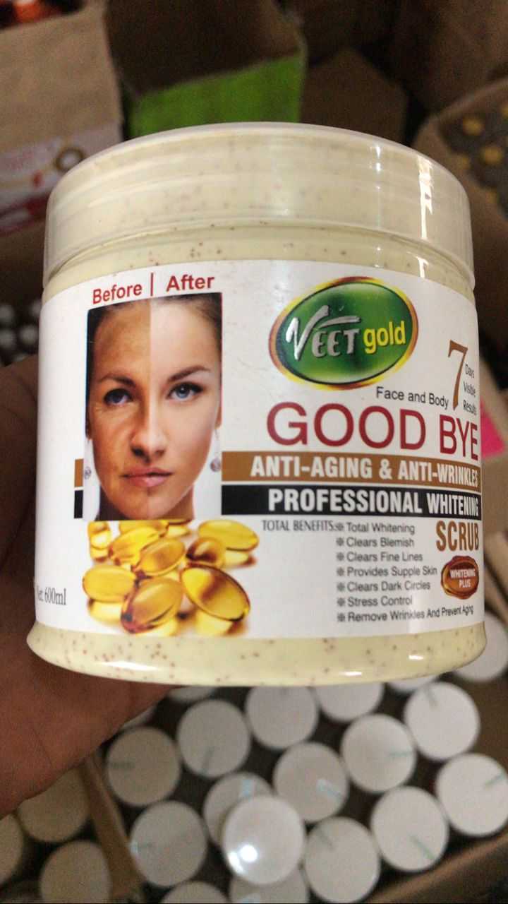 Veetgold Pure Good Bye Anti- Aging And Anti- Wrinkles Professional Whitening scrub