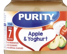 purity apple and yoghurt