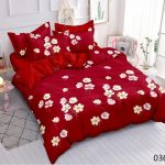 Red Floral Bed Sheet