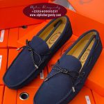 Blue Tods Suede Loafers