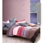 Purple, Pink, Peach and Brown Bedsheet