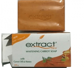 extract skin whitening soap with carrot and honey
