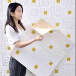 Yellow And White 3D Foam Wall Sticker