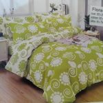 Lime Green And White Bedsheet