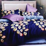Dark Blue Floral Bedsheet